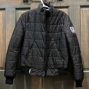 Alessandro Albanese women’s size small black winter bomber jacket